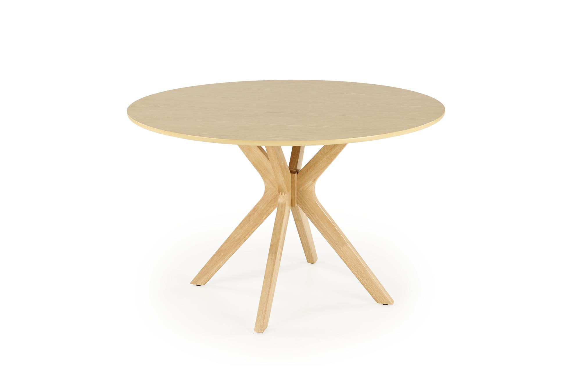 ESSTISCH rund Eiche Natur - Eichefarben, Holzwerkstoff (120/120/77cm) - designimpex