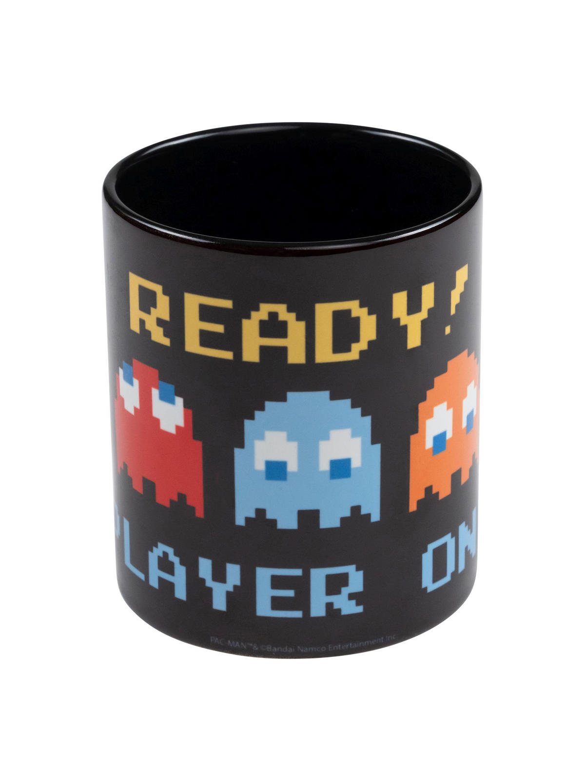KAFFEEBECHER Pac-Man Ready! Player One Schwarz 320 ml - Schwarz, Keramik (0.32L) - United Labels