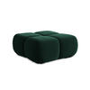 POUF Samt Stoff Grün - Blau/Dunkelgrün, Kunststoff/Textil (95/41/95cm) - Makamii