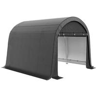 FOLIENGERÄTEHAUS, für Garten, Balkon, Stahl, PE, Grau - Grau, Metall (300/235/300cm) - Outsunny
