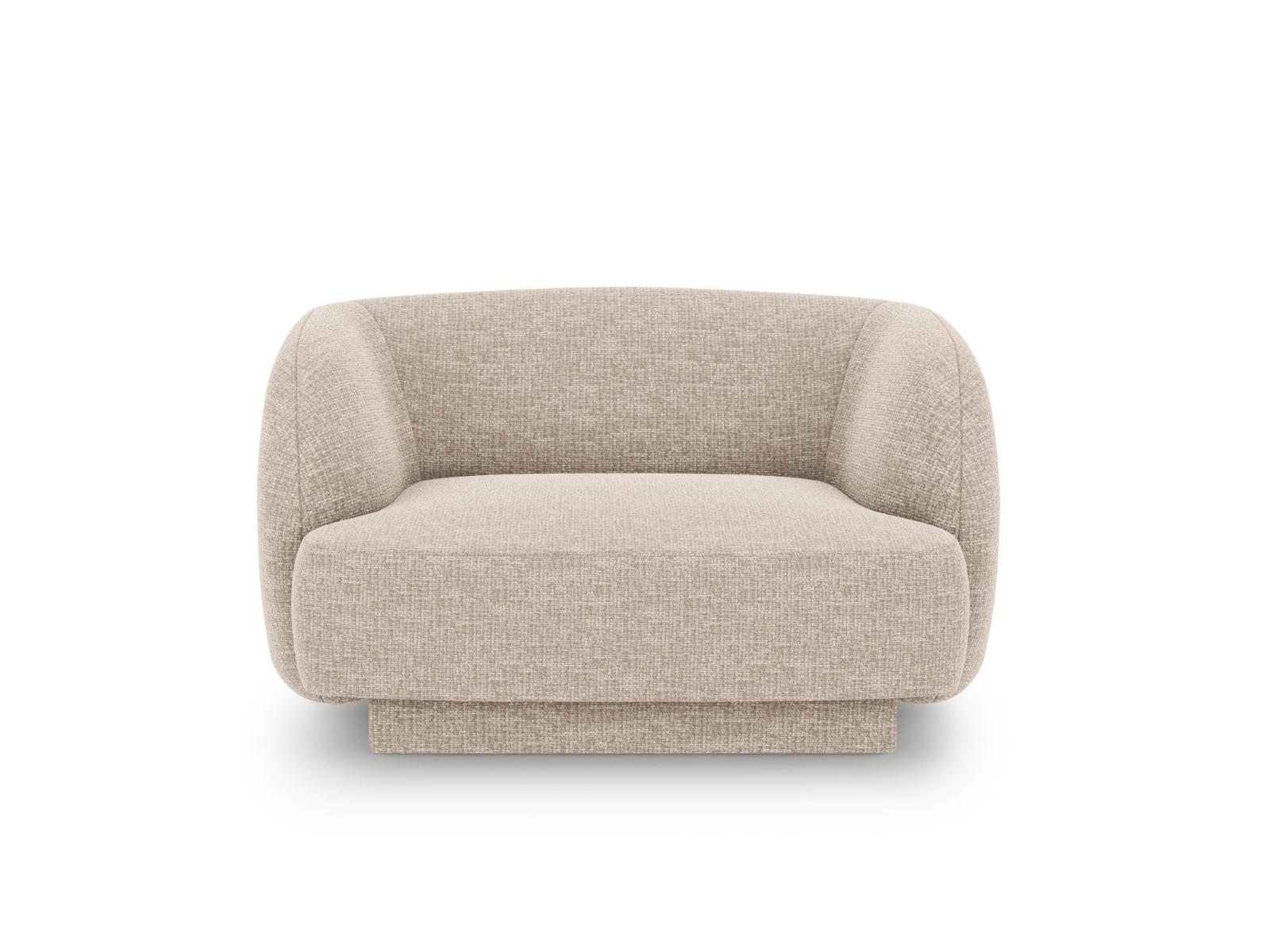 SESSEL Miley aus Chenille-Stoff beige - Beige, Textil (90/70/103cm) - Micadoni
