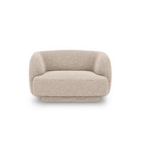 SESSEL Miley aus Chenille-Stoff beige - Beige, Textil (90/70/103cm) - Micadoni
