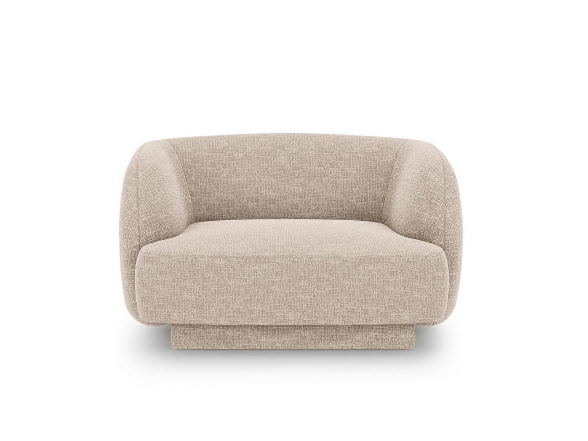 SESSEL Miley aus Chenille-Stoff beige - Beige, Textil (90/70/103cm) - Micadoni