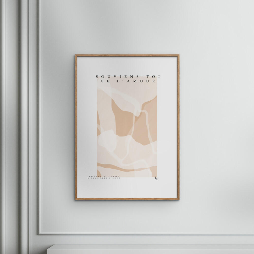 POSTER Poster & Frame - Collection - Souviens Toi De L'amour - Naturfarben, Papier (50/70/0.1cm) - Poster&Frame