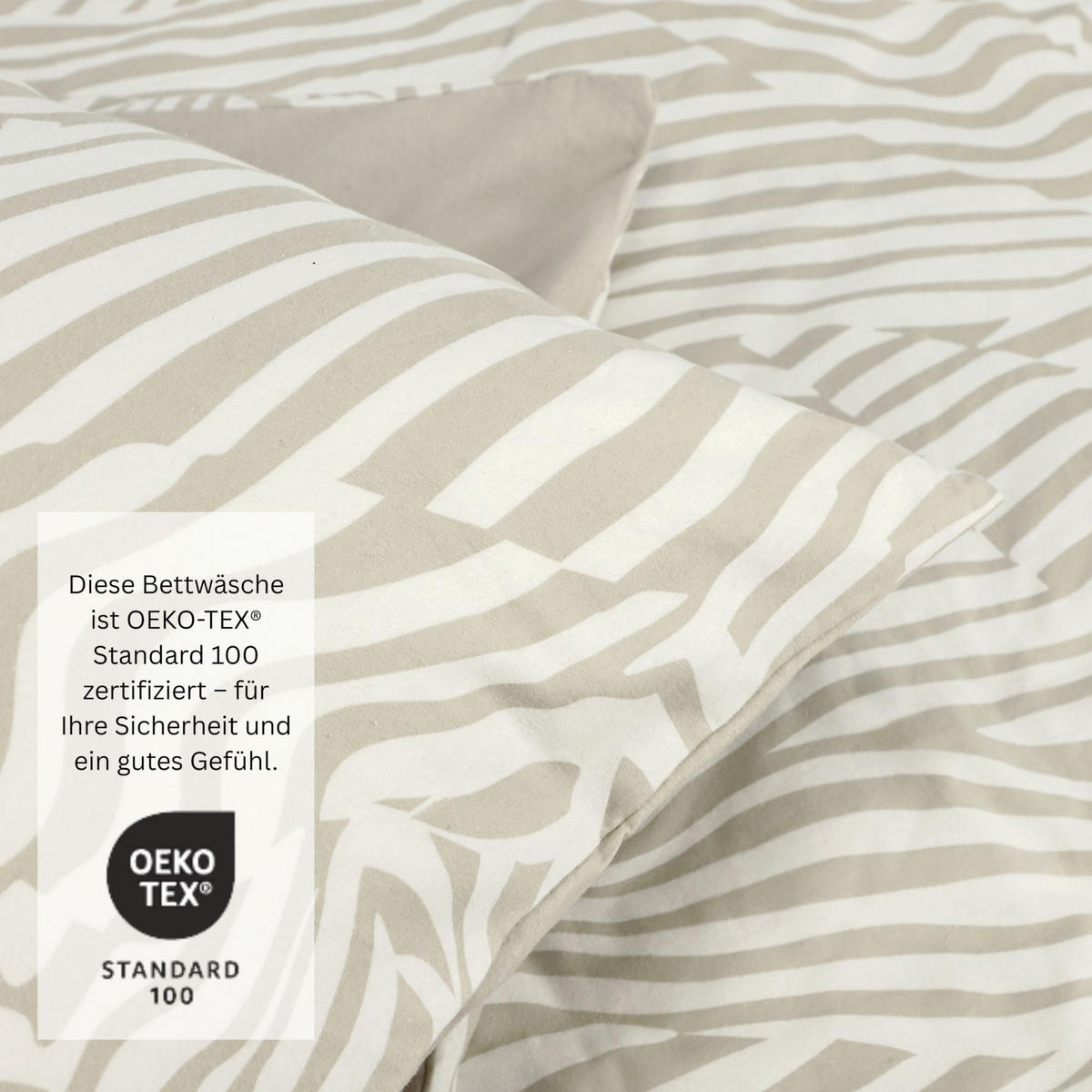 RENFORCÉ BETTWÄSCHE SALMLO - Beige, Textil (140/200cm) - Esprit