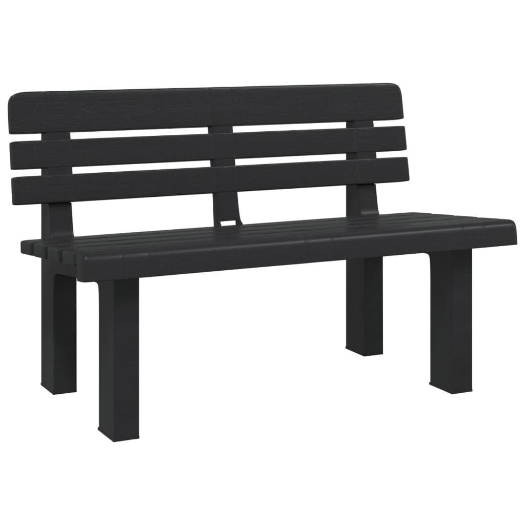 furnicato Gartenbank Anthrazit 52x71x110 cm