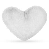 HERZKISSEN Plüschig Silber - Silberfarben, Textil (30/40cm)