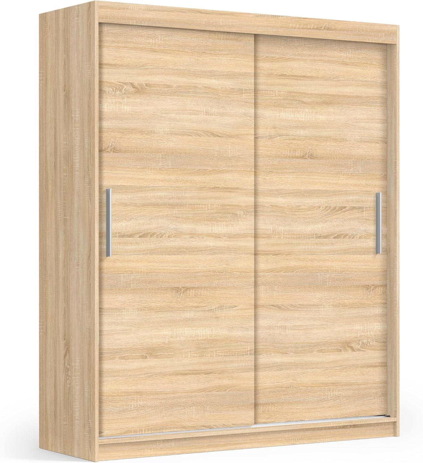 SCHIEBETÜRENSCHRANK 180 Sonoma oak 180x59x215,5 cm - Sonoma Eiche, Holzwerkstoff (180/215.5/59cm) - Mobelsta