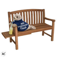GARTENBANK Lancaster - Naturfarben, Holz (120/94/57cm) - Mr. Deko