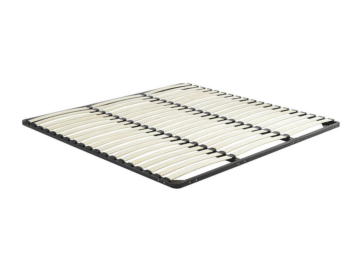 LATTENROST - 2 Personen - metall - schwarz Kalista - Schwarz, Metall (200/200cm) - Vente-Unique