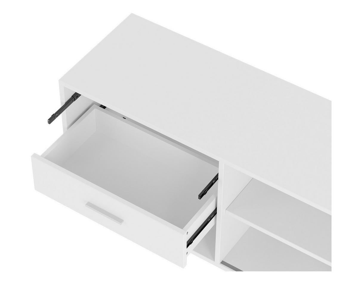 TV-SCHRANK in 160/45/35 cm - Weiß, Holzwerkstoff (160/45/35cm) - HOMAVO