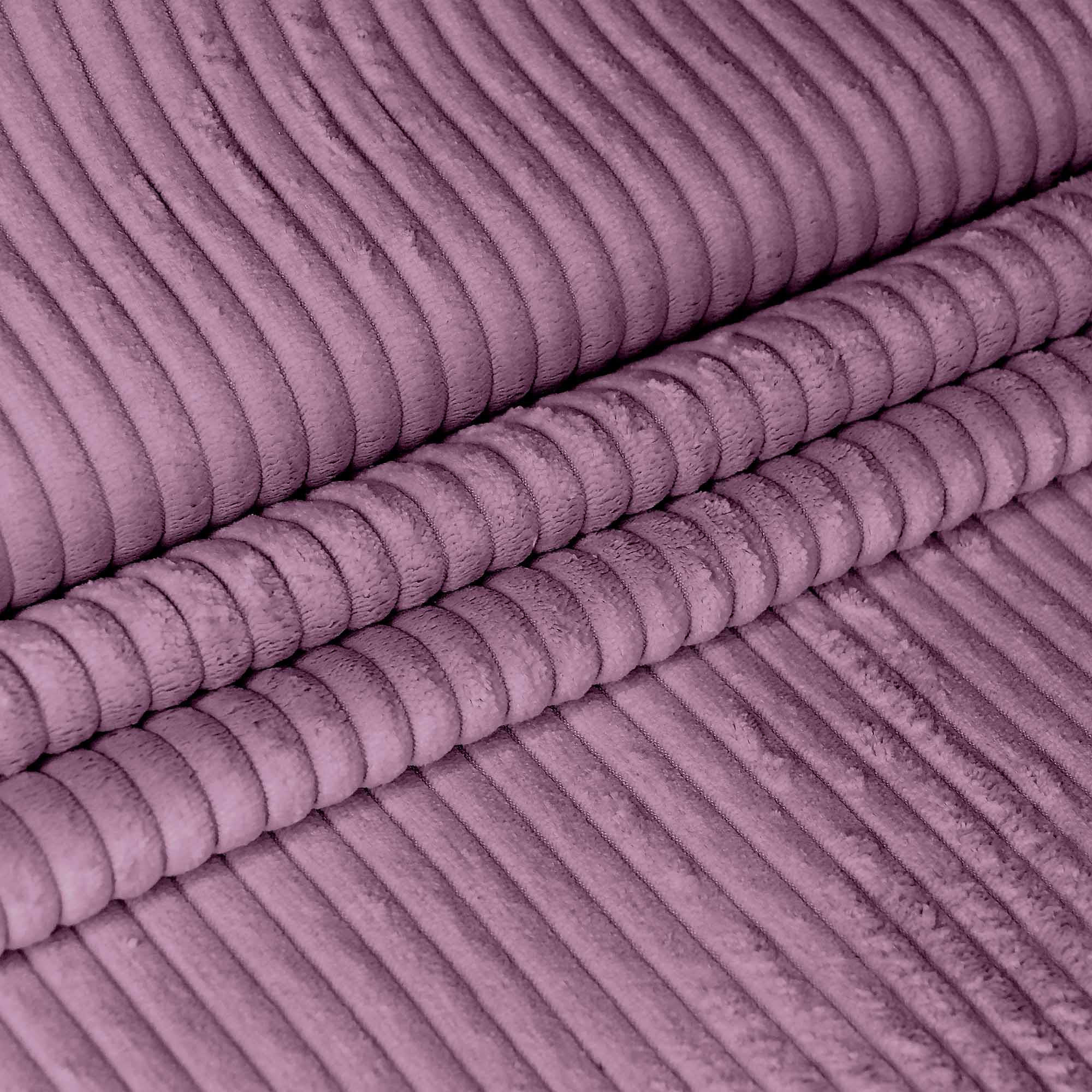 SITZSACK PARADISE MIT FUßSTÜTZE Kordsamt 2-tlg Plum Smoothie M - Violett, Textil (90/100/90cm) - Dreamroots
