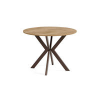 ESSTISCH EVO - Honigeiche/Braun, Holzwerkstoff/Metall (90/90/76cm) - Meblini