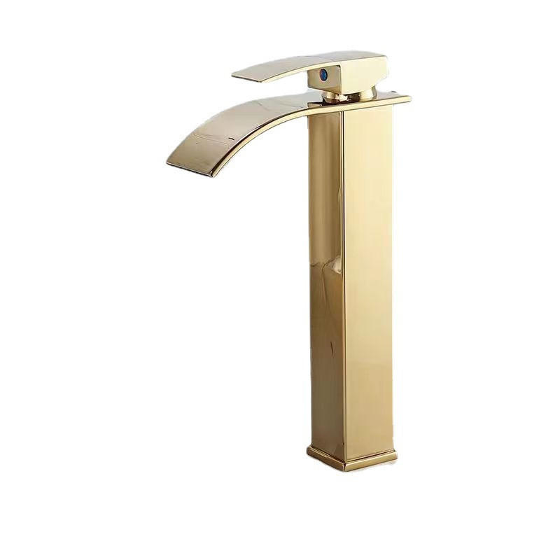 WASCHTISCHARMATUR,WARM- und Kaltwasser-Aufsatzwaschbecken, Badezimmerwaschtisch - Gelb, Metall (17.5/30/5cm) - BELZ