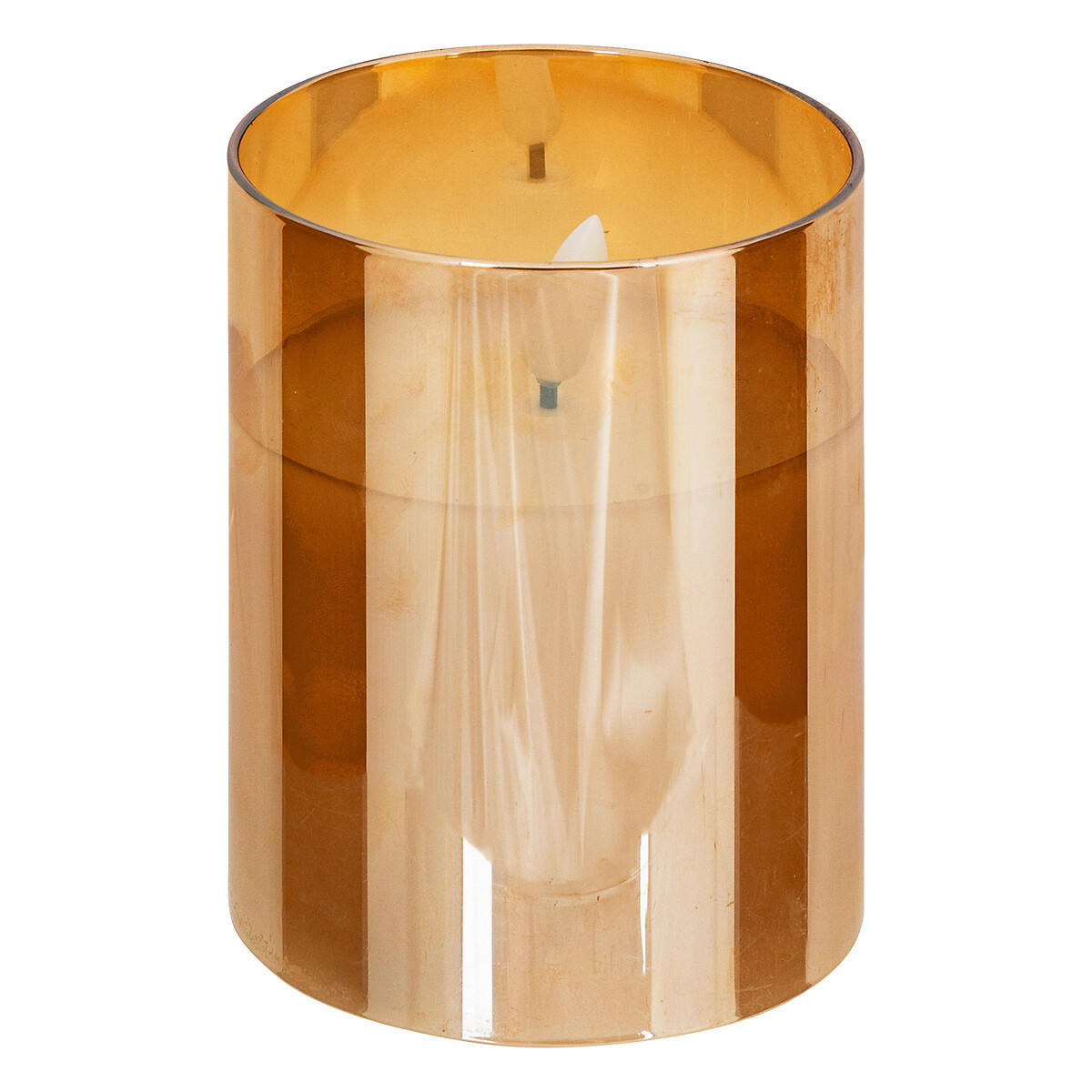 LED-KERZE SENA 3er-Set - Orange, Kunststoff (7.5/7.5/15cm) - Atmosphera Createur d´interieur