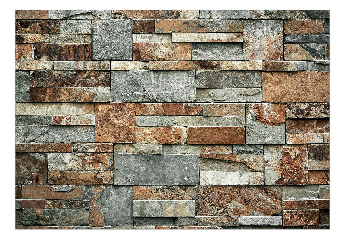 VLIESTAPETE Braun 150/105 cm - Braun/Grau, Textil (150/1cm) - KUNSTLOFT