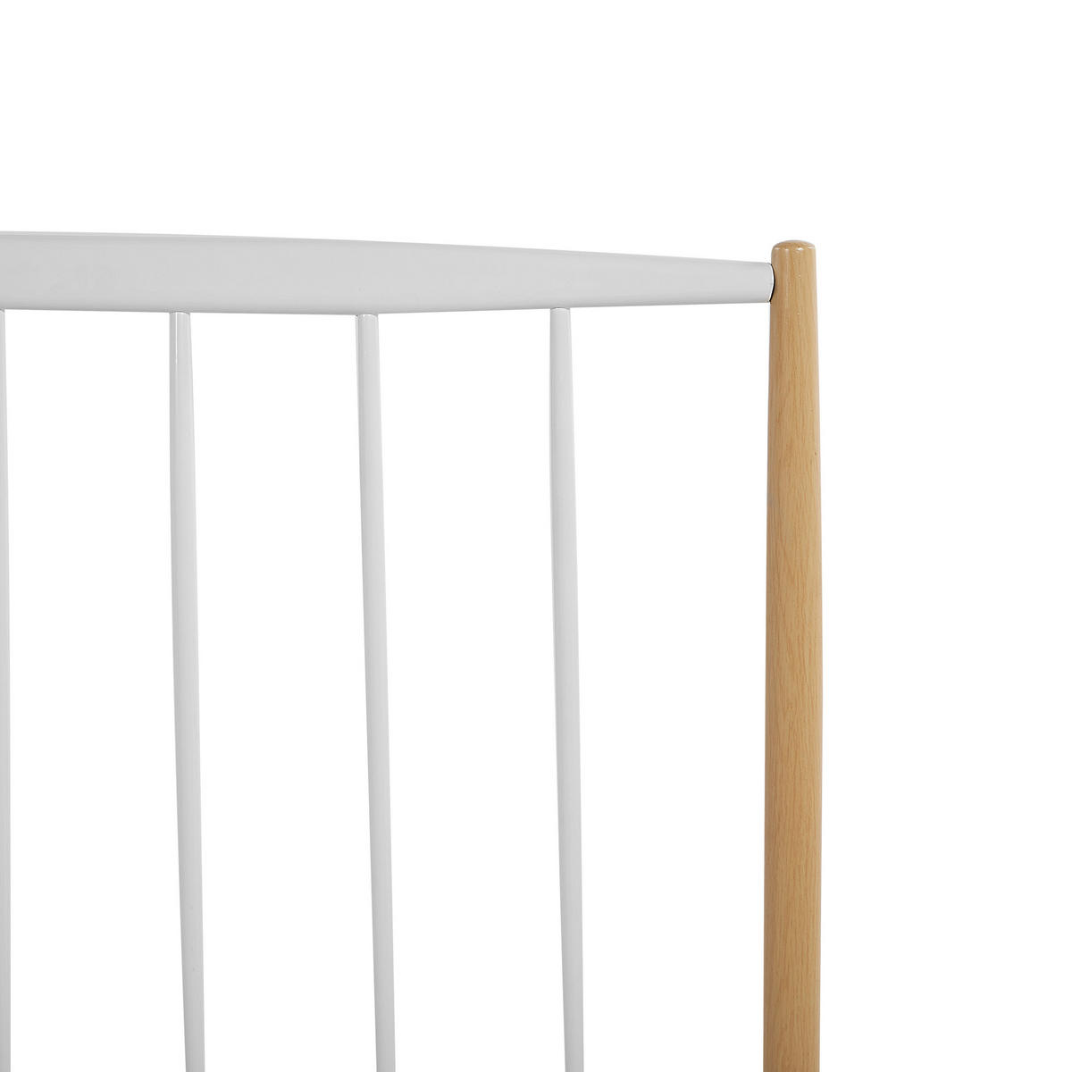 METALLBETT 140/200cm Weiß Maurs - Weiß, Metall (140/200cm) - Beliani