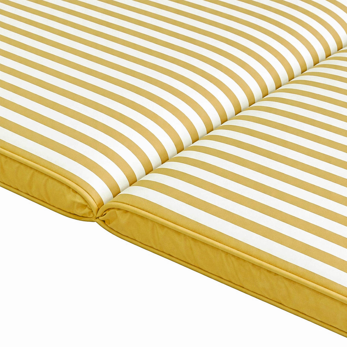 LIEGESTUHLKISSEN 2-Sitzer, Gelb - Gelb, Textil (53/5/186cm) - Oviala