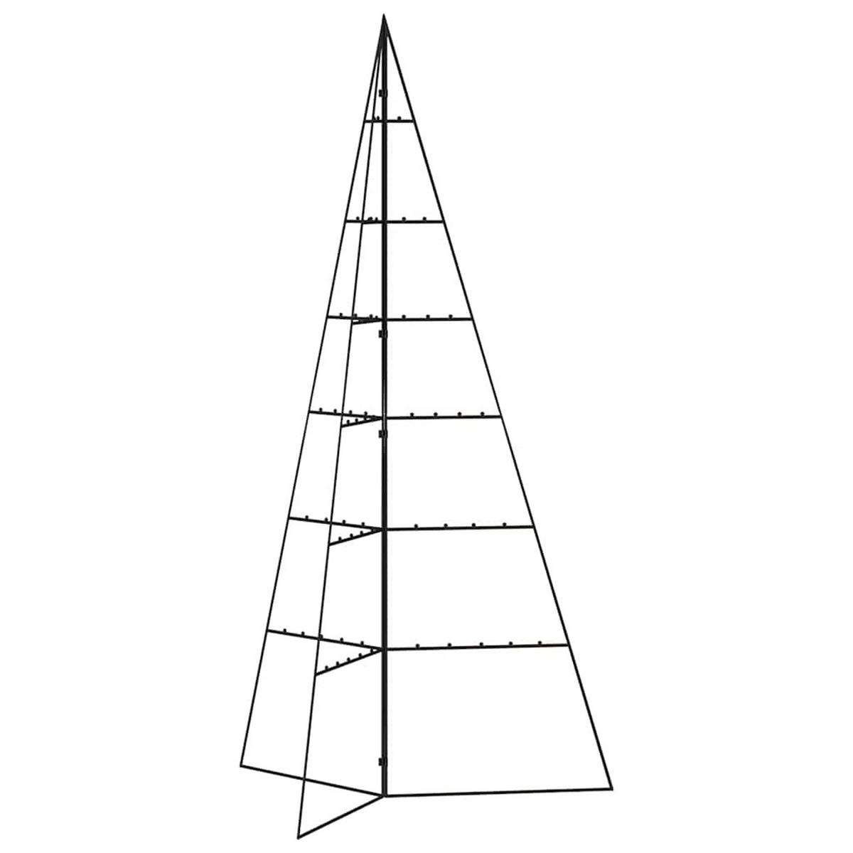 WEIHNACHTSBAUM Metall Für Dekorationen Schwarz 140 Cm - Schwarz, Metall (140cm) - vidaXL