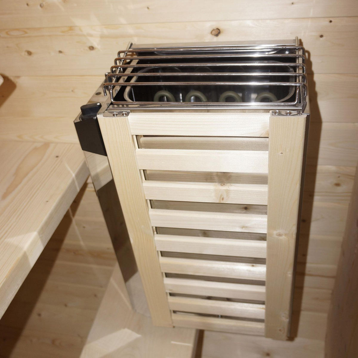 FASSSAUNA Nolvik S inkl. Zubehör-Set - Naturfarben, Holz (128/194/120cm) - Artsauna