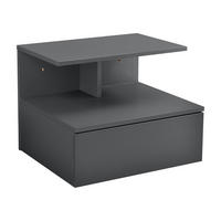 WANDSCHRANK Amberg - Dunkelgrau, Holzwerkstoff (40/31/35cm) - [en.casa]