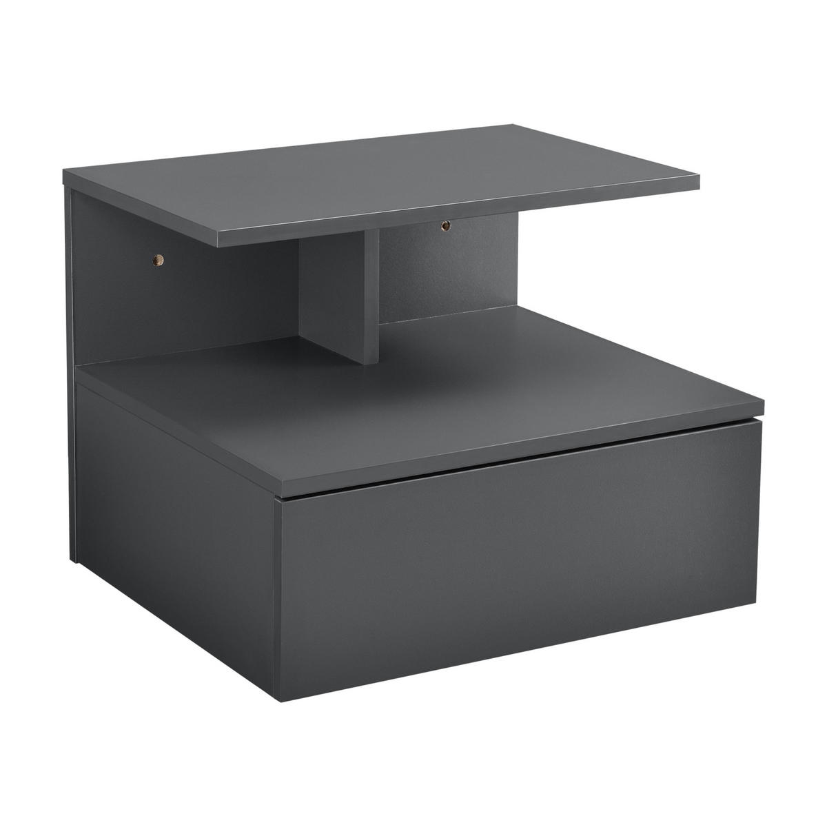 WANDSCHRANK Amberg - Dunkelgrau, Holzwerkstoff (40/31/35cm) - [en.casa]