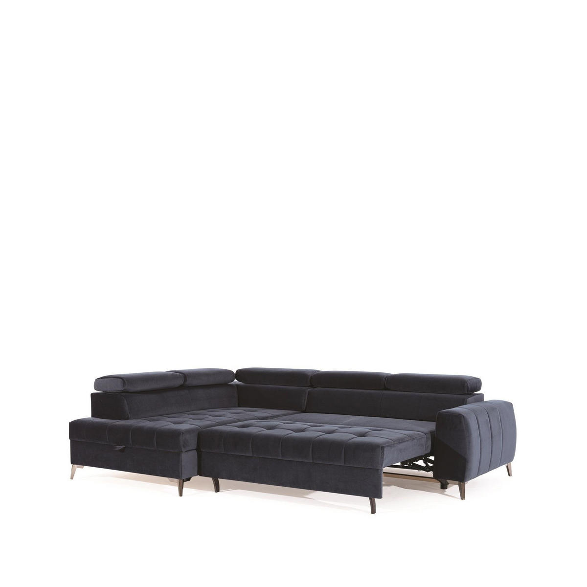 ECKSOFA Schlafsofa Agnesa In Salvador - Creme, Holzwerkstoff/Textil (275/200cm) - Fun Möbel