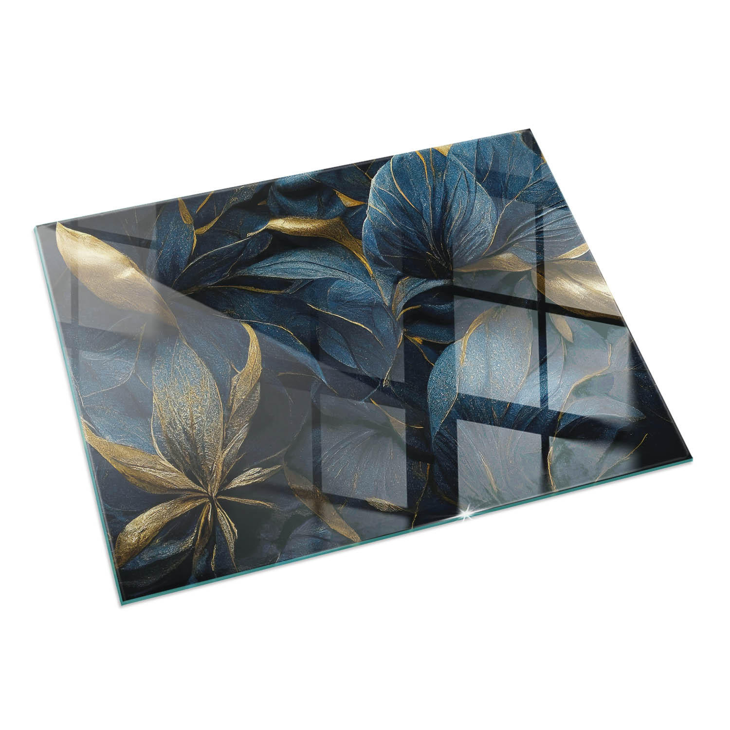 ArtPrintCave Glasplatte Dunkelblau 120x80x0.4 cm