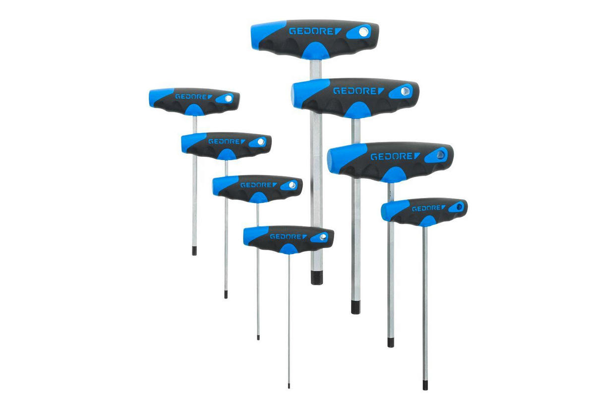 2142 T-008 SECHSKANTSCHRAUBENDREHER-SATZ 8-TEILIG - Multicolor, Kunststoff/Metall (32/33cm) - Gedore