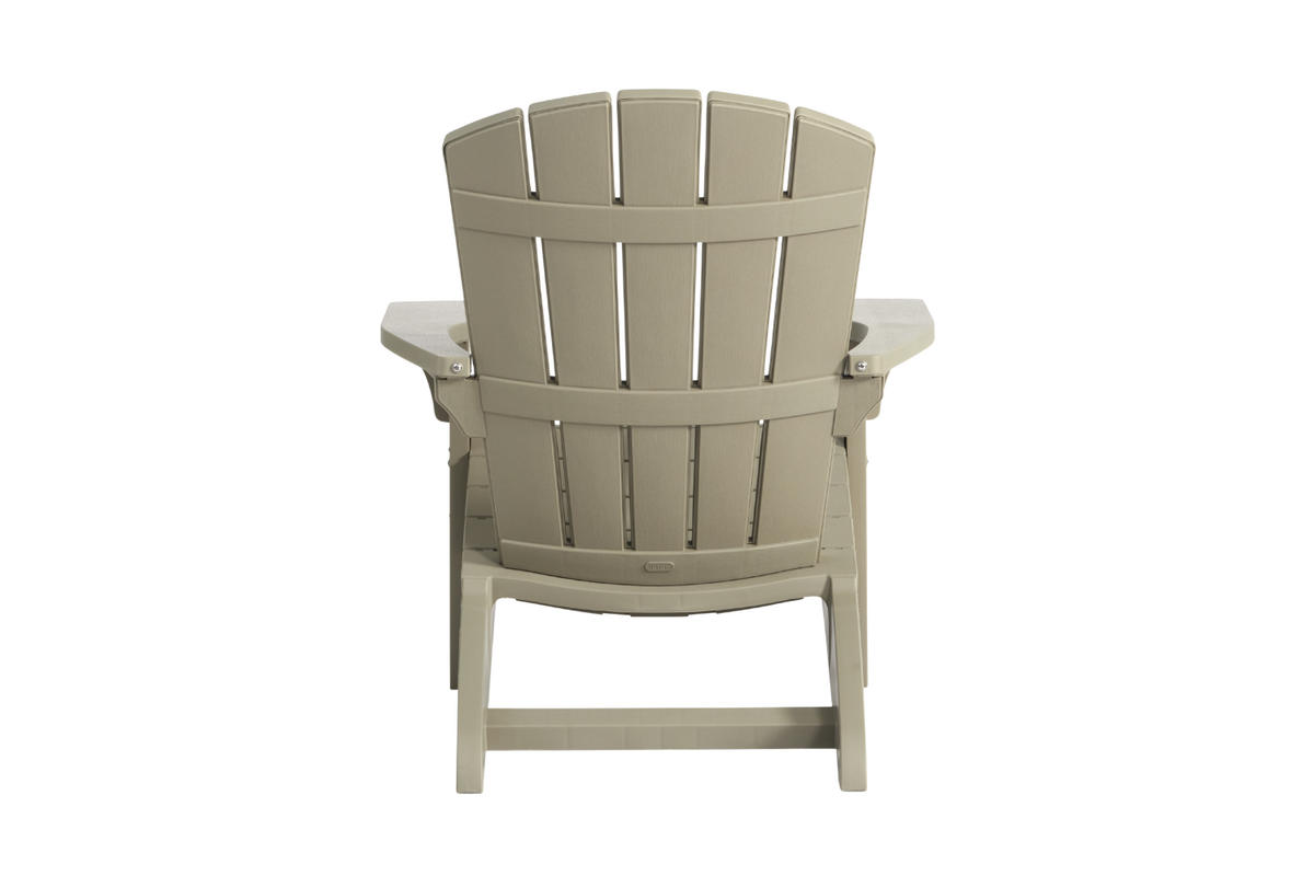 GARTENSTUHL Adirondack Troy - Silberfarben, Kunststoff (80/96.5/85cm) - Keter