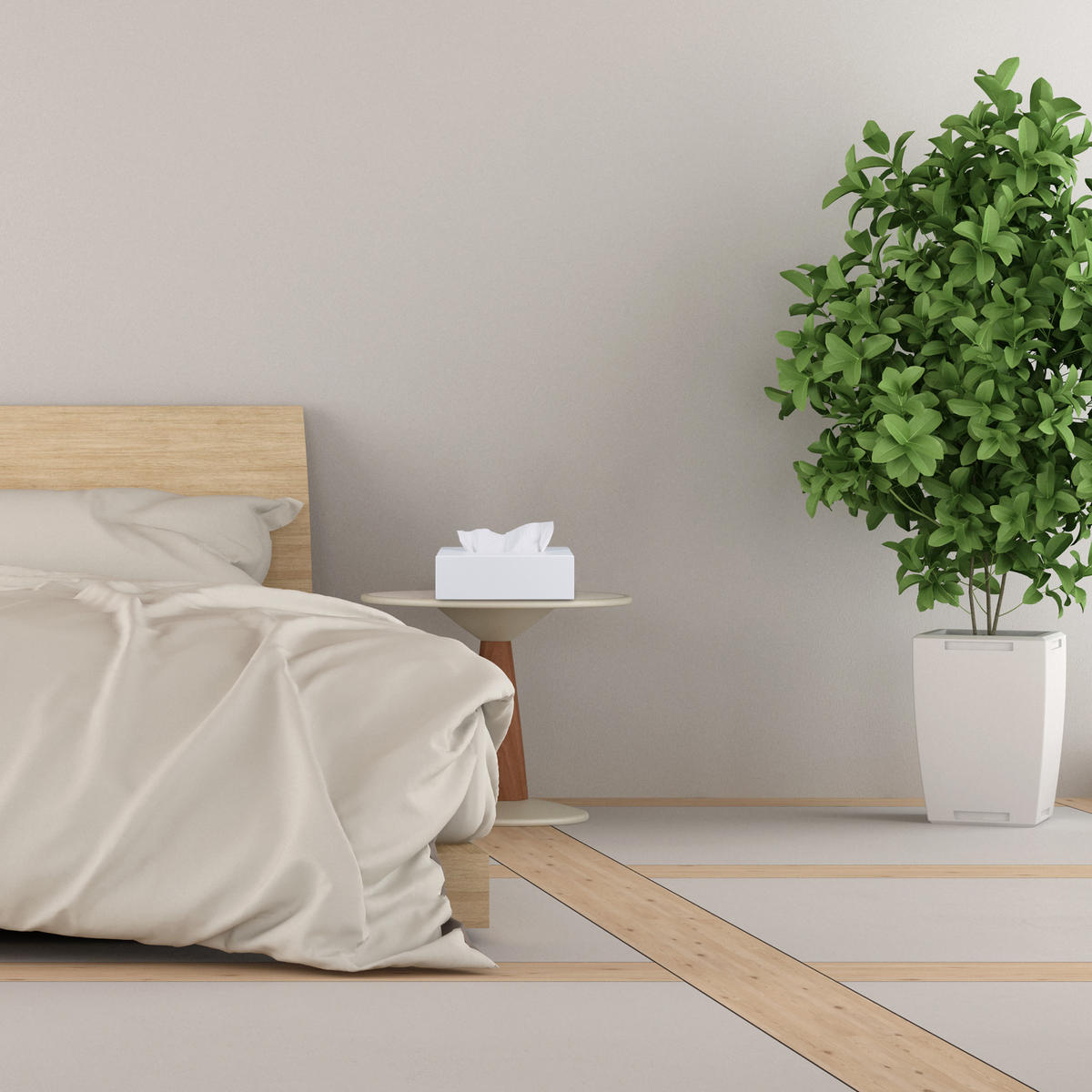 TÜCHERBOX - Weiß, Holz (12/24/7.5cm) - Relaxdays