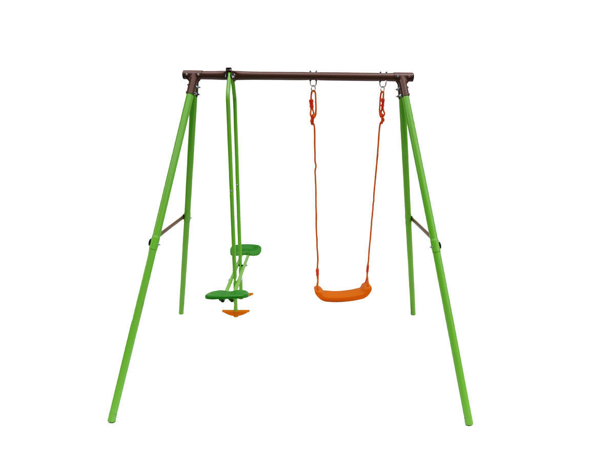 KLETTERGERÜST AUS STAHL lola Grün - Grün, Metall (156/196/206cm) - Habitat Garten