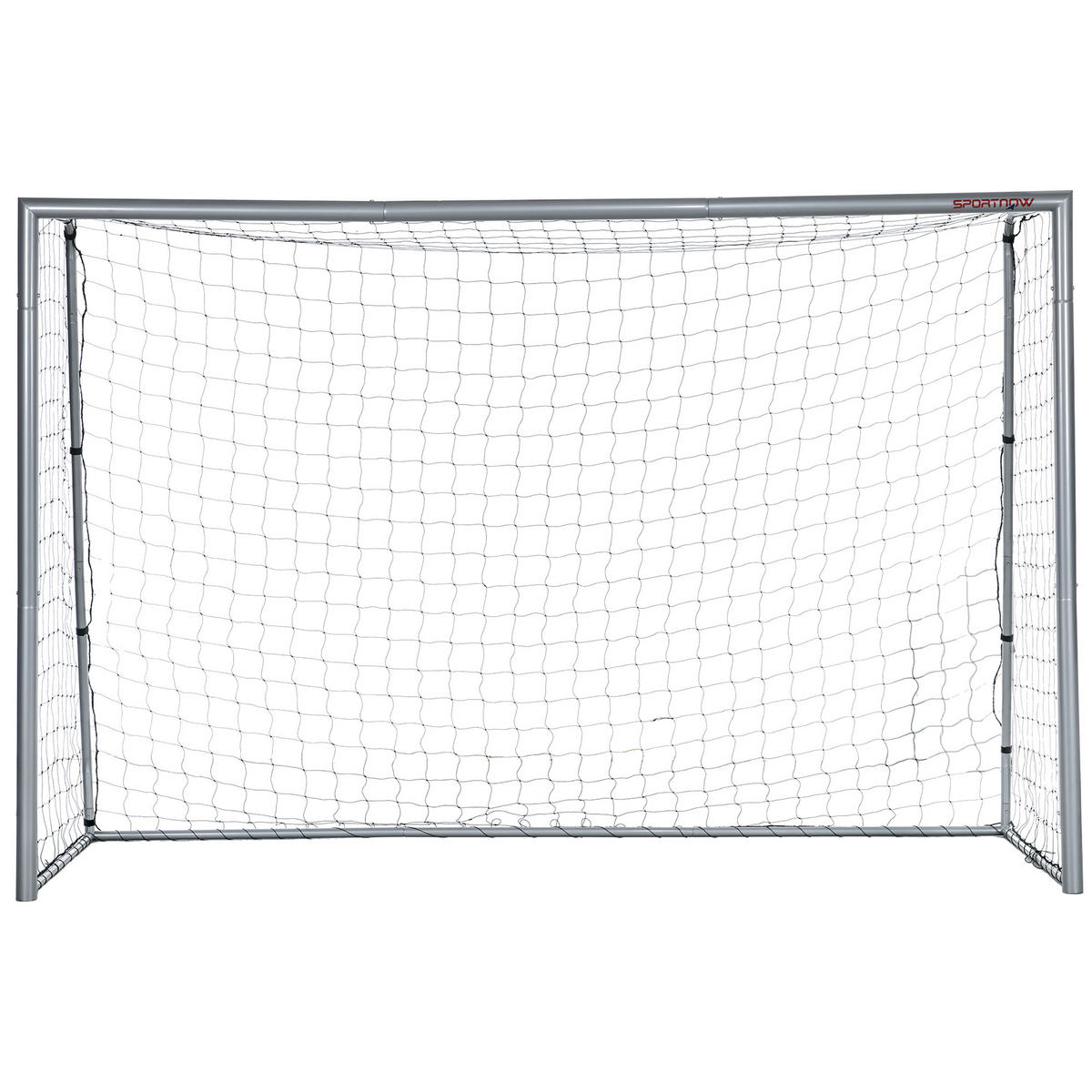 FUSSBALLTOR DE-10569 300x200 cm, wetterfest Schwarz - Grau, Metall (120/300cm) - ComfortXL