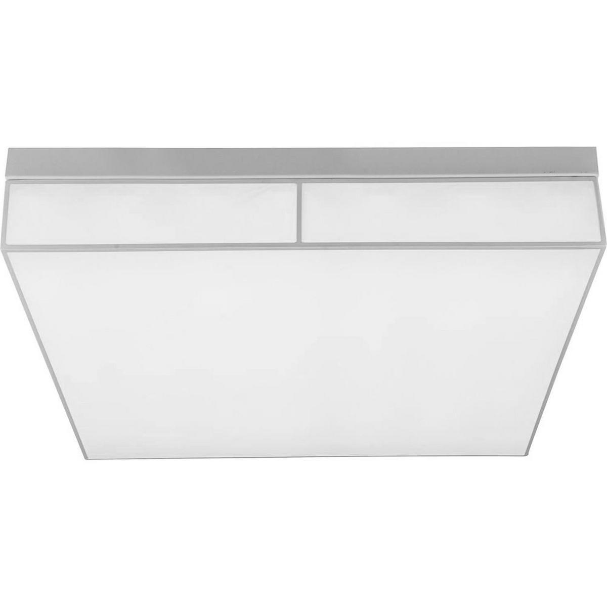 LED DECKENLEUCHTE AHAGGAR Weiß Metall - Weiß, Metall (60/60/12cm) - Globo Lighting