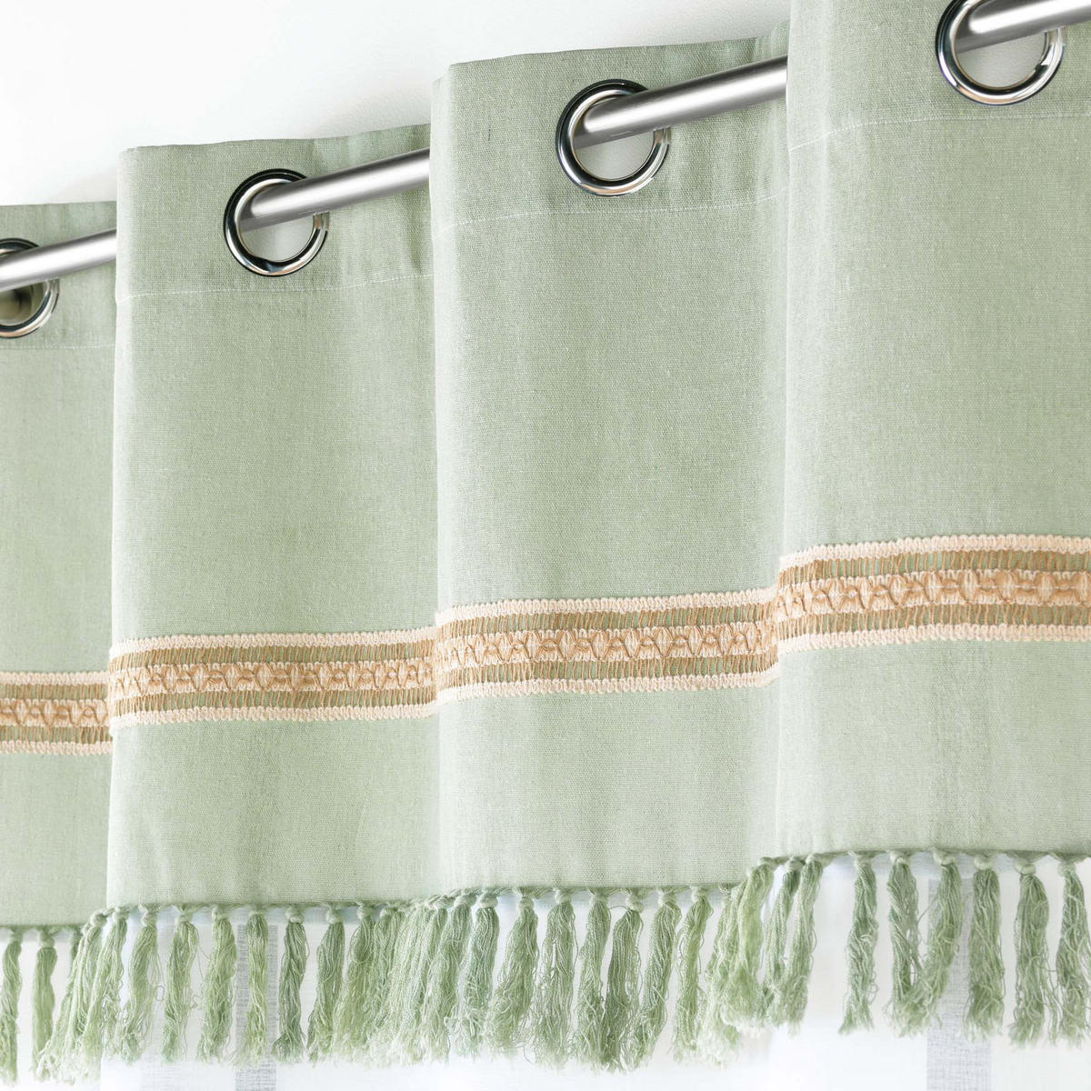 ÖSENVORHANG Janara 140/240 cm - Grün, Textil (140/240cm) - Douceur d´intérieur