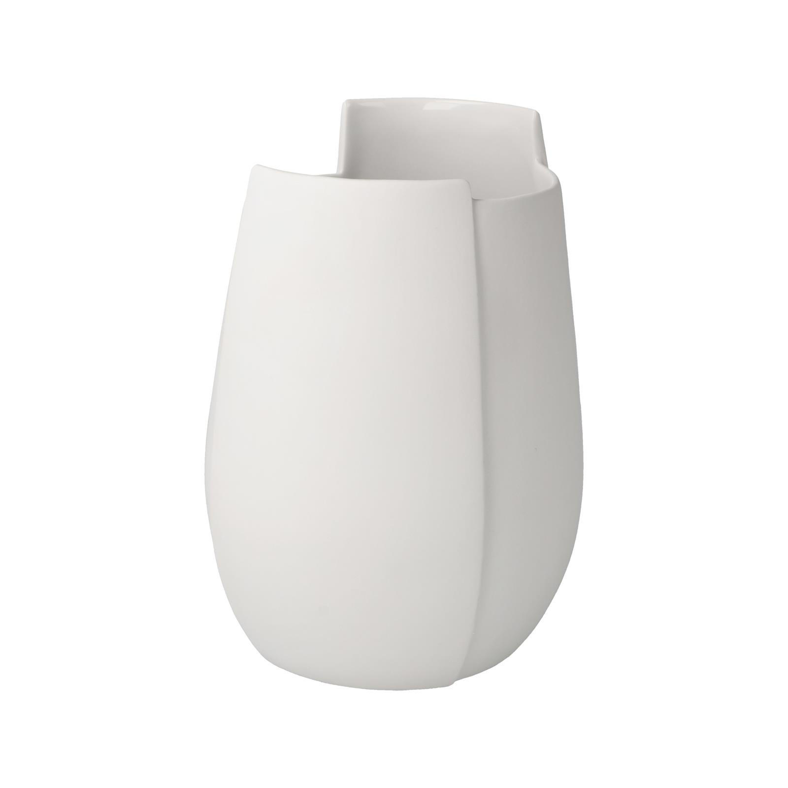 VASE Ova weiß 16 cm - Weiß, Keramik (16cm) - Goebel