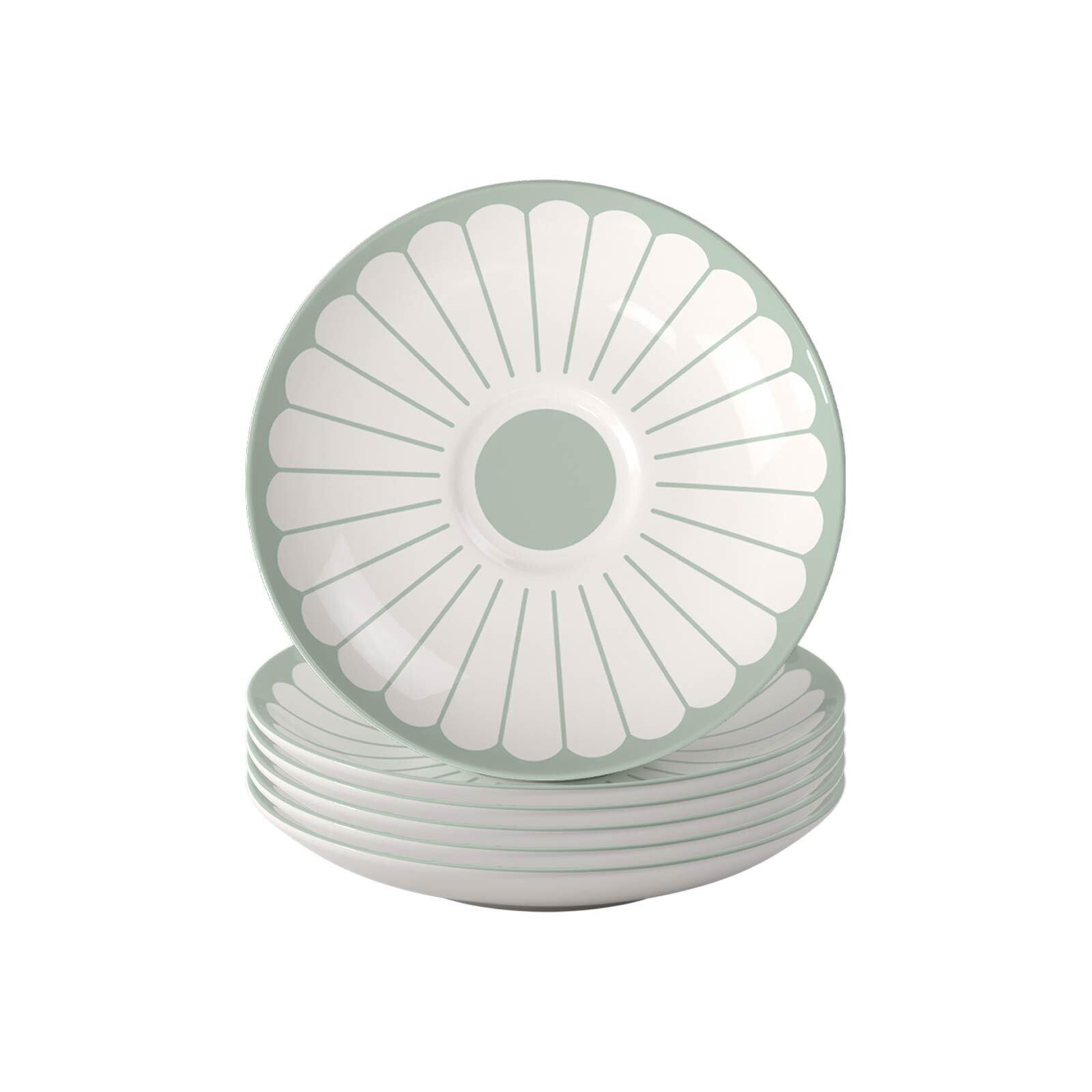 KAFFEEUNTERTASSEN Fleur Couleur Vert ø 14,8 cm 6er Set - Grün, Keramik (14.8cm) - Villeroy & Boch