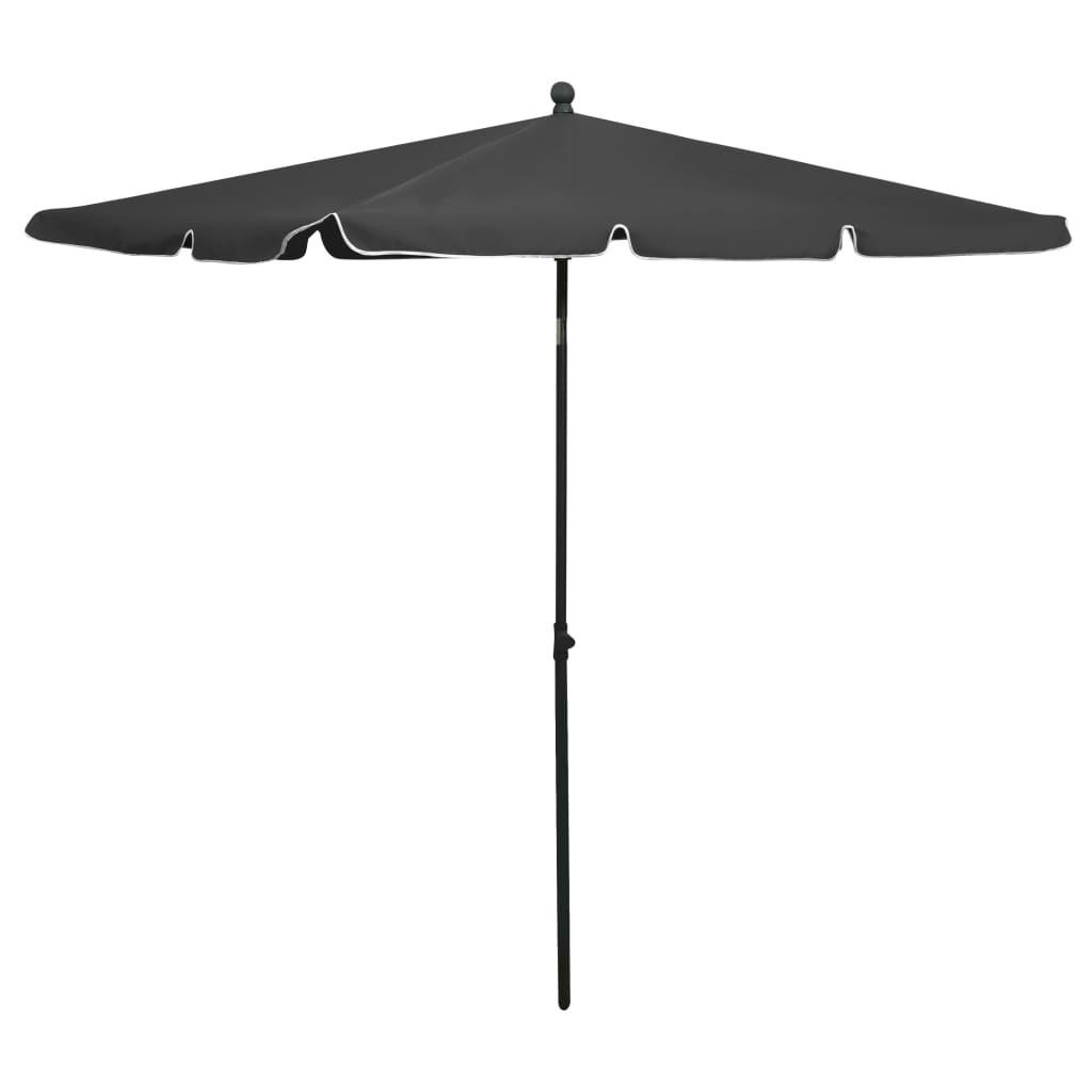 furnicato Sonnenschirm Anthrazit 140x210 cm