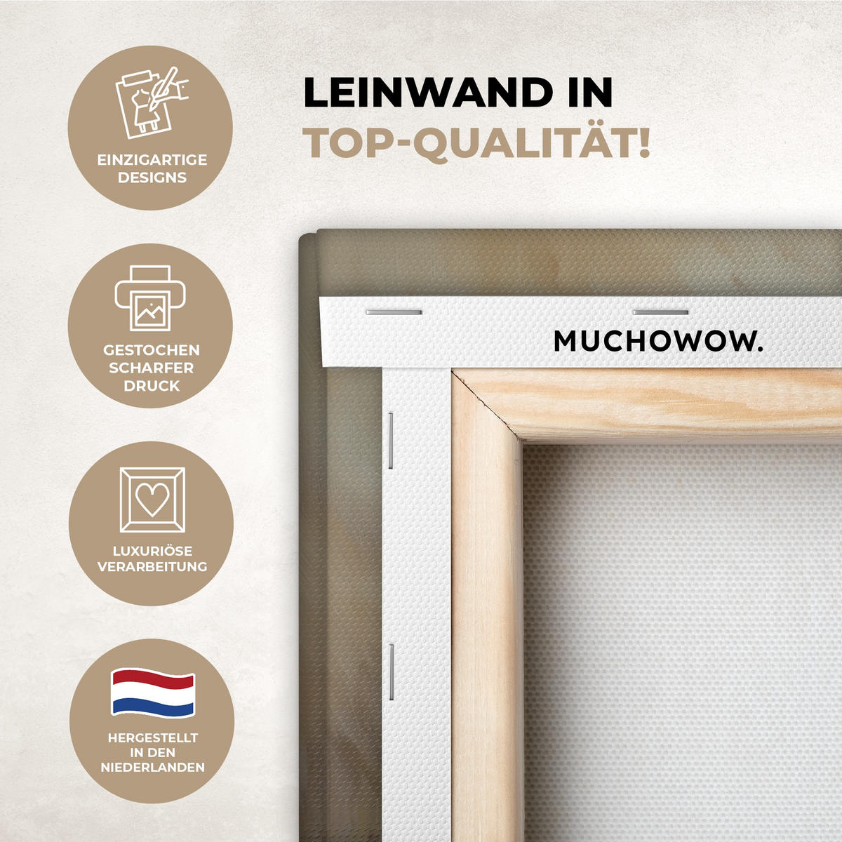 LEINWANDBILD Lavendel - Brot - Stilleben Gemälde 60x40 cm - Flieder, Textil (60/40cm) - MuchoWow