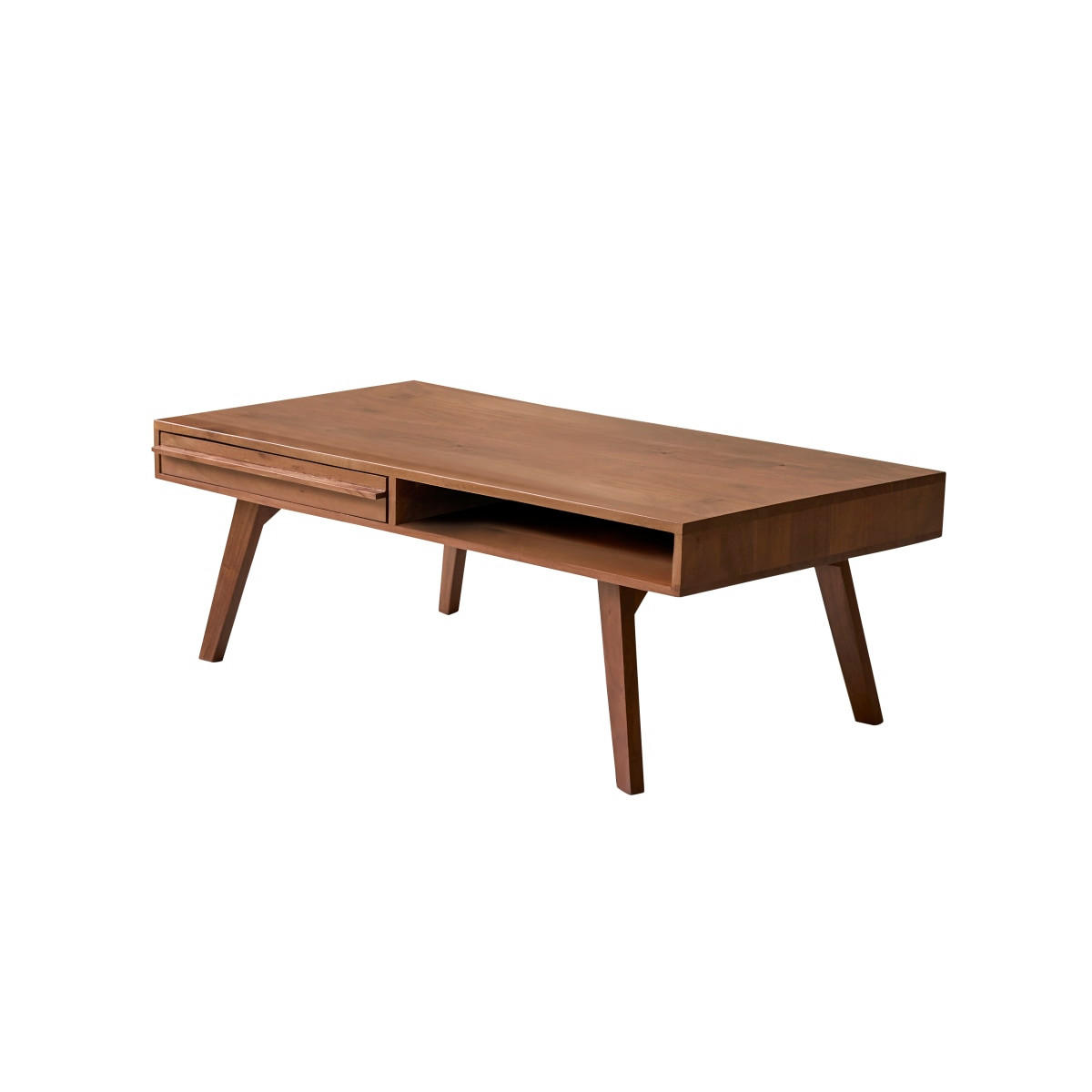 COUCHTISCH Niels Dunkelbraun aus Akazie - Dunkelbraun, Holz (60/115/40cm) - Tikamoon