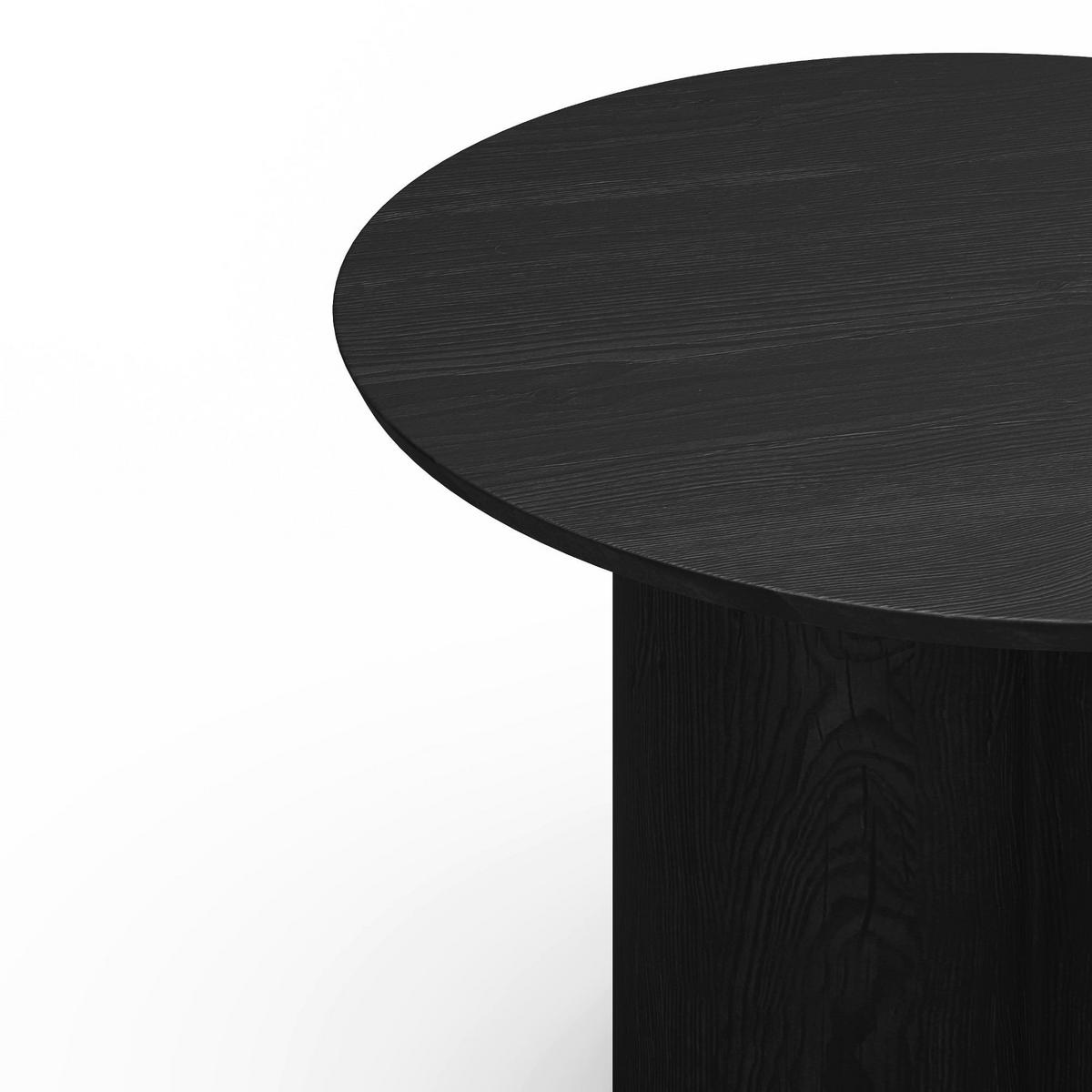 COUCHTISCH Sperrholz Schwarz 78cm - Schwarz, Holz (78/78/35cm) - Sia Home