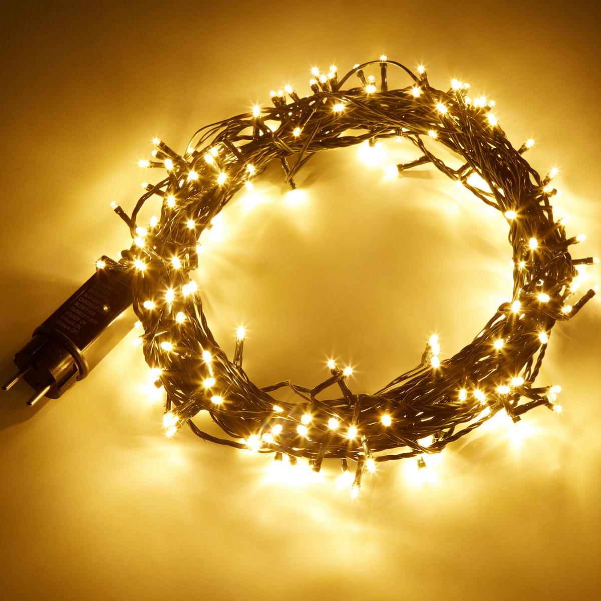 LED-LICHTERKETTE ,Lichterabstand 10 cm,grün - Grün, Kunststoff (5300cm) - tectake