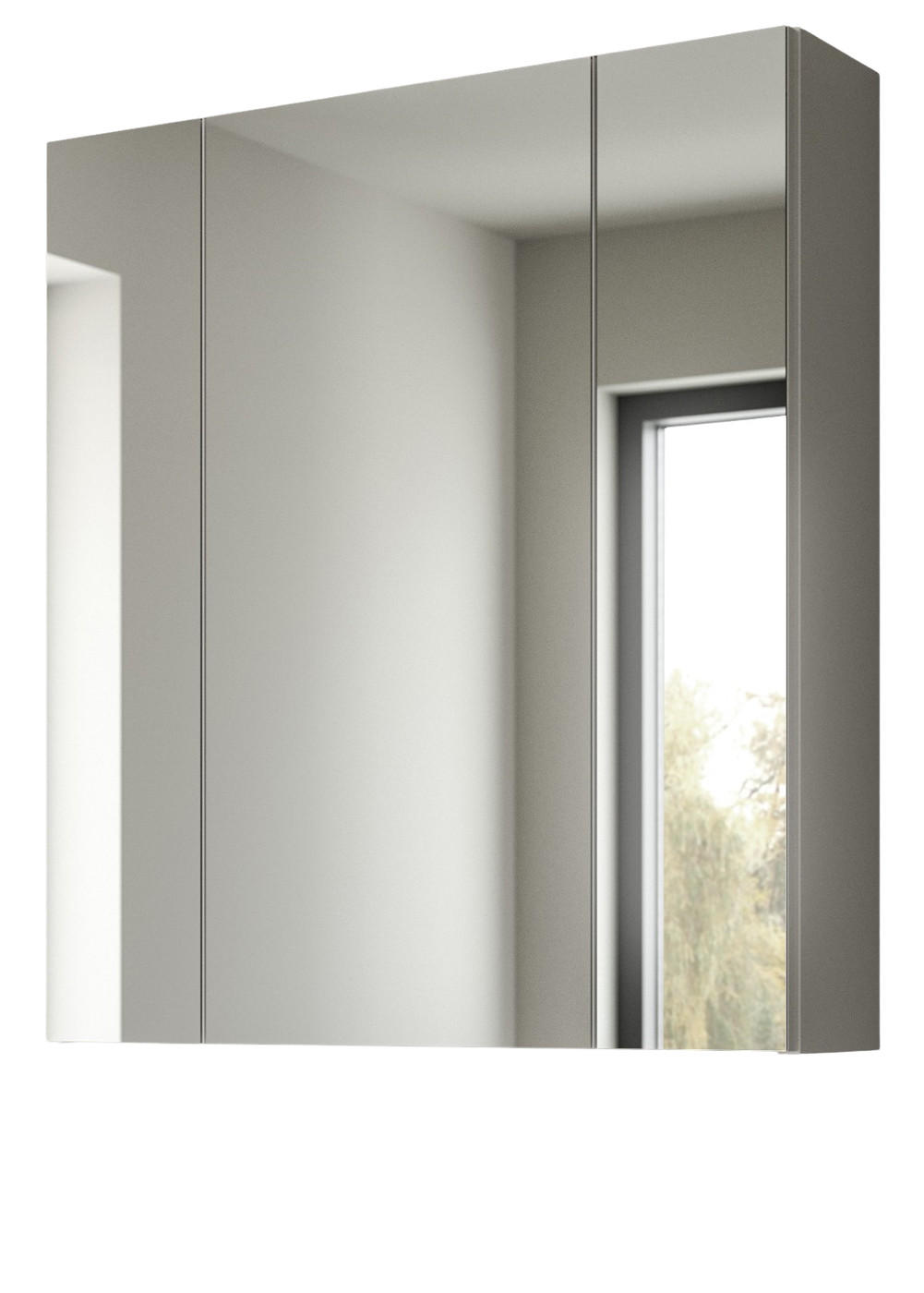 Inn.Furn Spiegelschrank Weiß 60x70x18 cm