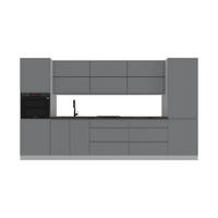KÜCHENLEERBLOCK – 360 cm – K47-G360 – Velmora – Grau – ohne E-Geräte - Grau, Holzwerkstoff (360/212/60cm) - ROYAL24_MARKT