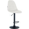 BARHOCKER Metall weiß - Weiß, Textil/Metall (47/58/56cm) - CLP