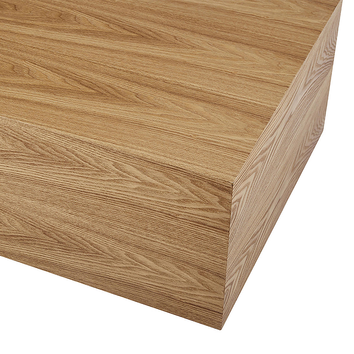 FURNIERTER COUCHTISCH - Rechteckig - Esche - Eschefarben, Holzwerkstoff (60/90/35cm) - home24