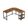 ECKSCHREIBTISCH COMPUTERTISCH - Braun, Holzwerkstoff (138/138/75cm) - Hansiro
