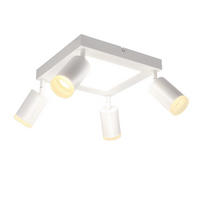 STRAHLER Bonn 4-flammig 25/8/16.9 cm - Weiß, Metall (25/8/16.9cm) - Nettlife
