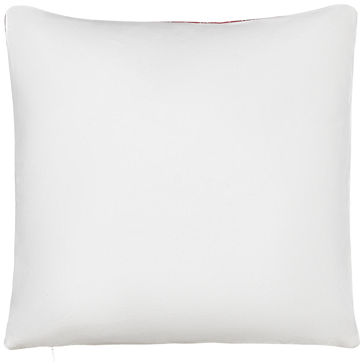 DEKOKISSEN 2er-Set Rot 45/45 cm Robbie - Rot, Naturmaterialen/Textil (45/45cm) - Beliani