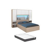 BETT mit Bettkasten - 2 Personen - Holz, Platte - Naturfarben Hell, Weiß - Naturfarben/Weiß, Holz (140/190cm) - Vente-Unique